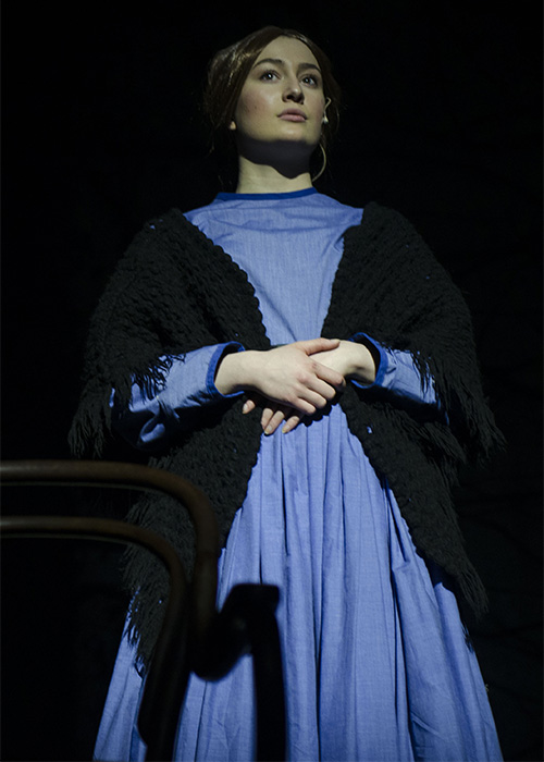 Jane Eyre Period Victorian  period blue dress